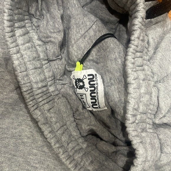 Girls gray skirt.  winter sweatshirt fabric - Picture 3 of 3